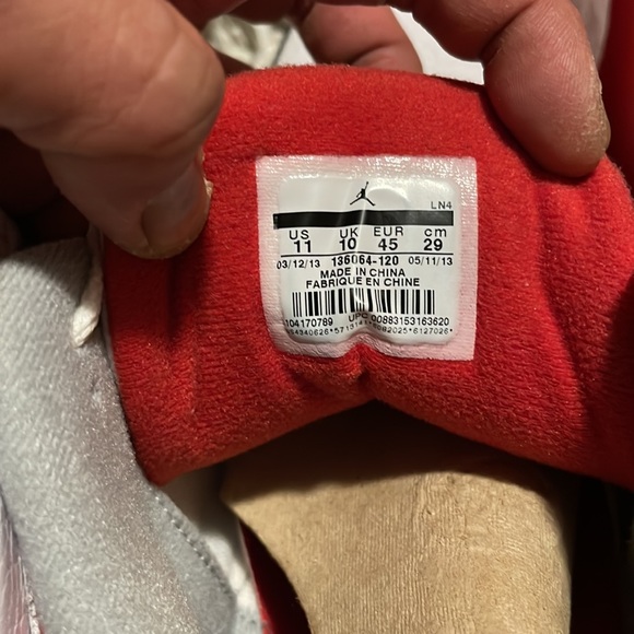 Fire red jordan 3 - Picture 4 of 6